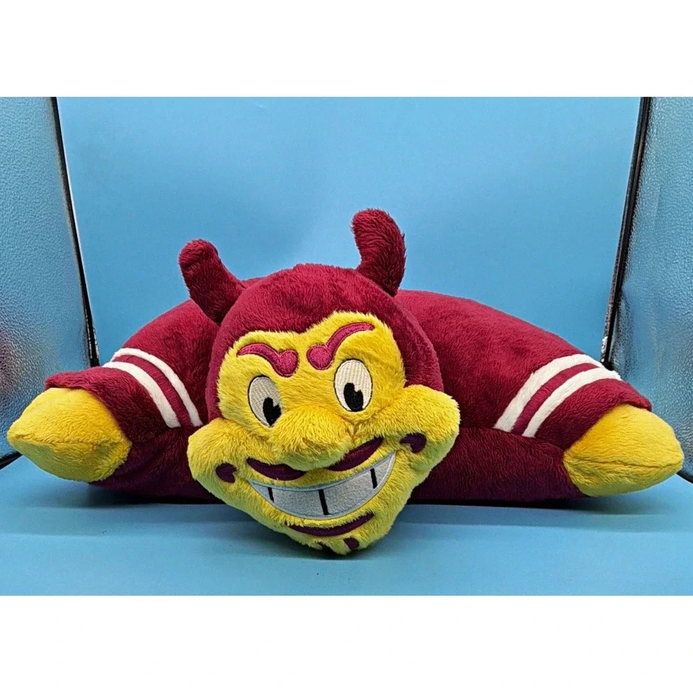 Arizona State Sun Devils ASU Sparky Mascot Pillow Pet Plush Folding Cushion NCAA